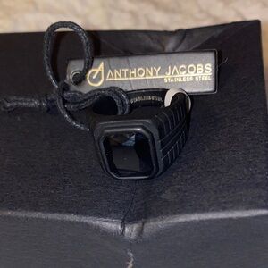 Black Stainless Steel Ring